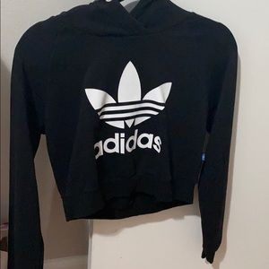 Adidas cropped hoodie.